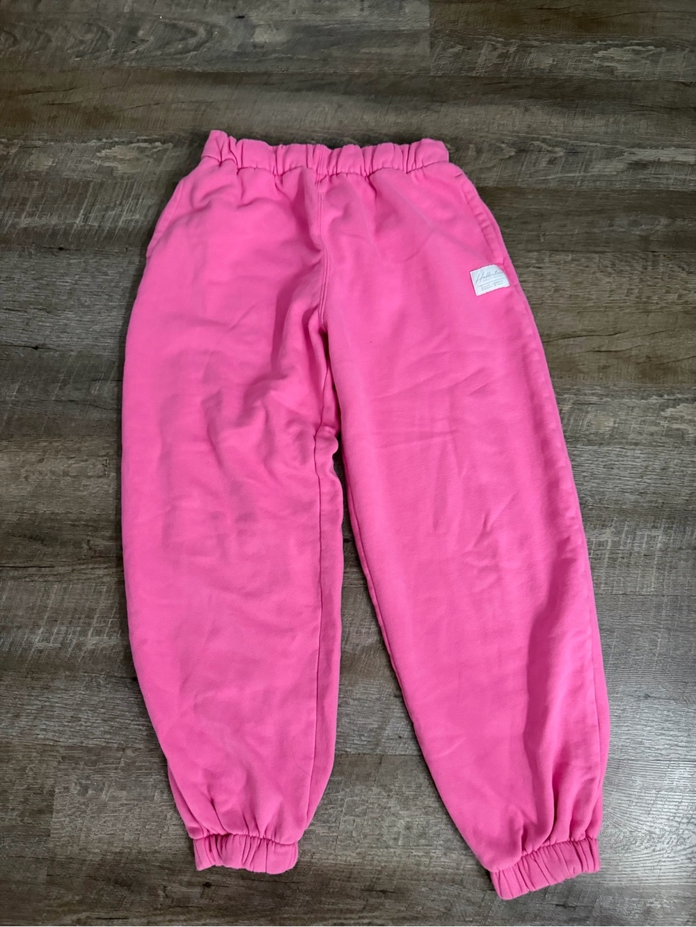 Hollister hot pink cuffed sweatpants